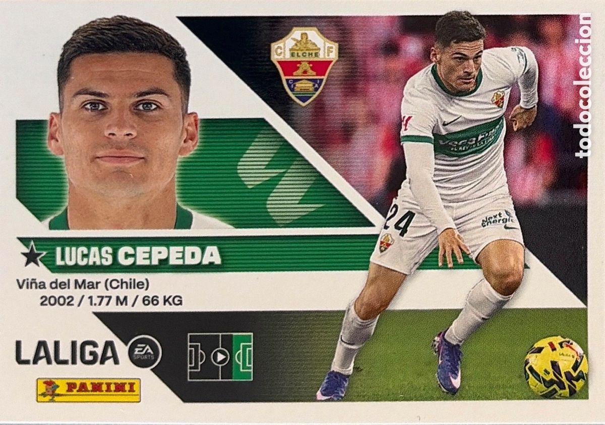 Cartes &agrave; collectionner de Football: 18.- Cepeda (ELCHE) - COLECCIONES ESTE 2026/27 (PANINI)
