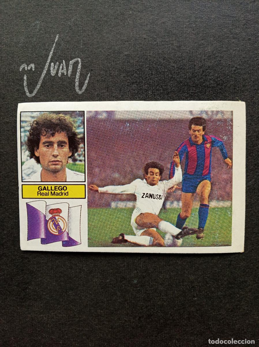 Cartes &agrave; collectionner de Football: GALLEGO REAL MADRID CON PUBLICIDAD ⚽ EDICIONES ESTE &reg; 1982 1983 LIGA FUTBOL 82 83 DESPEGADO