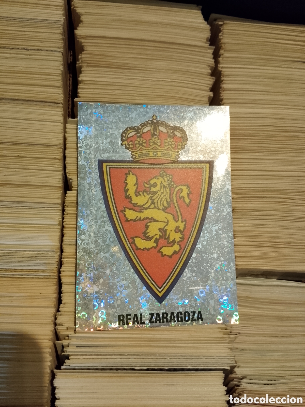 Cartes &agrave; collectionner de Football: ESCUDO LOGO ZARAGOZA FIGURA ESTAMPA CROMO STICKER LIGA F&Uacute;TBOL PANINI 1995-1996 95-96