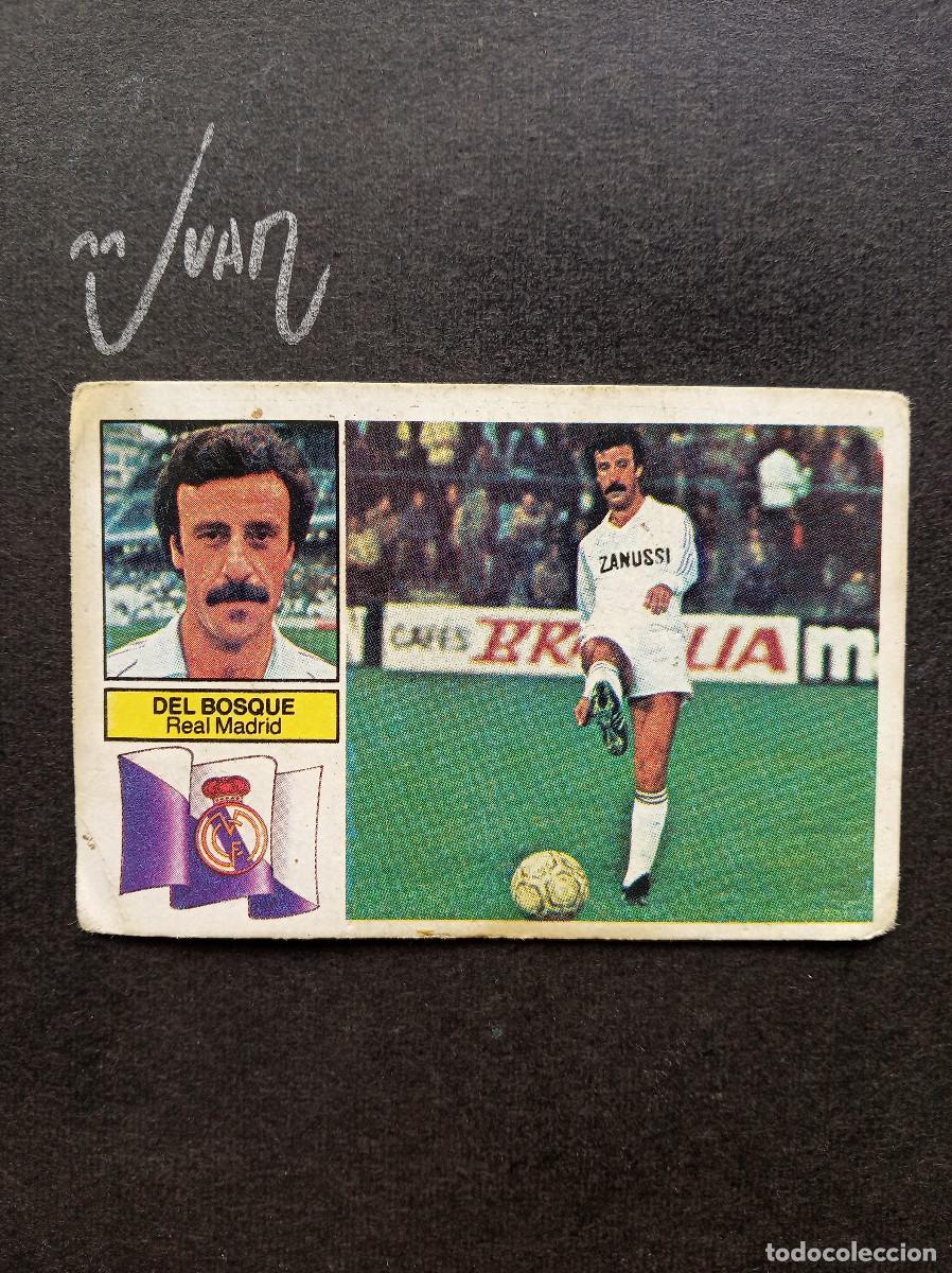 Cartes &agrave; collectionner de Football: DEL BOSQUE REAL MADRID CON PUBLICIDAD ⚽ EDICIONES ESTE &reg; 1982 1983 LIGA FUTBOL 82 83 LEVE DESPEGADO
