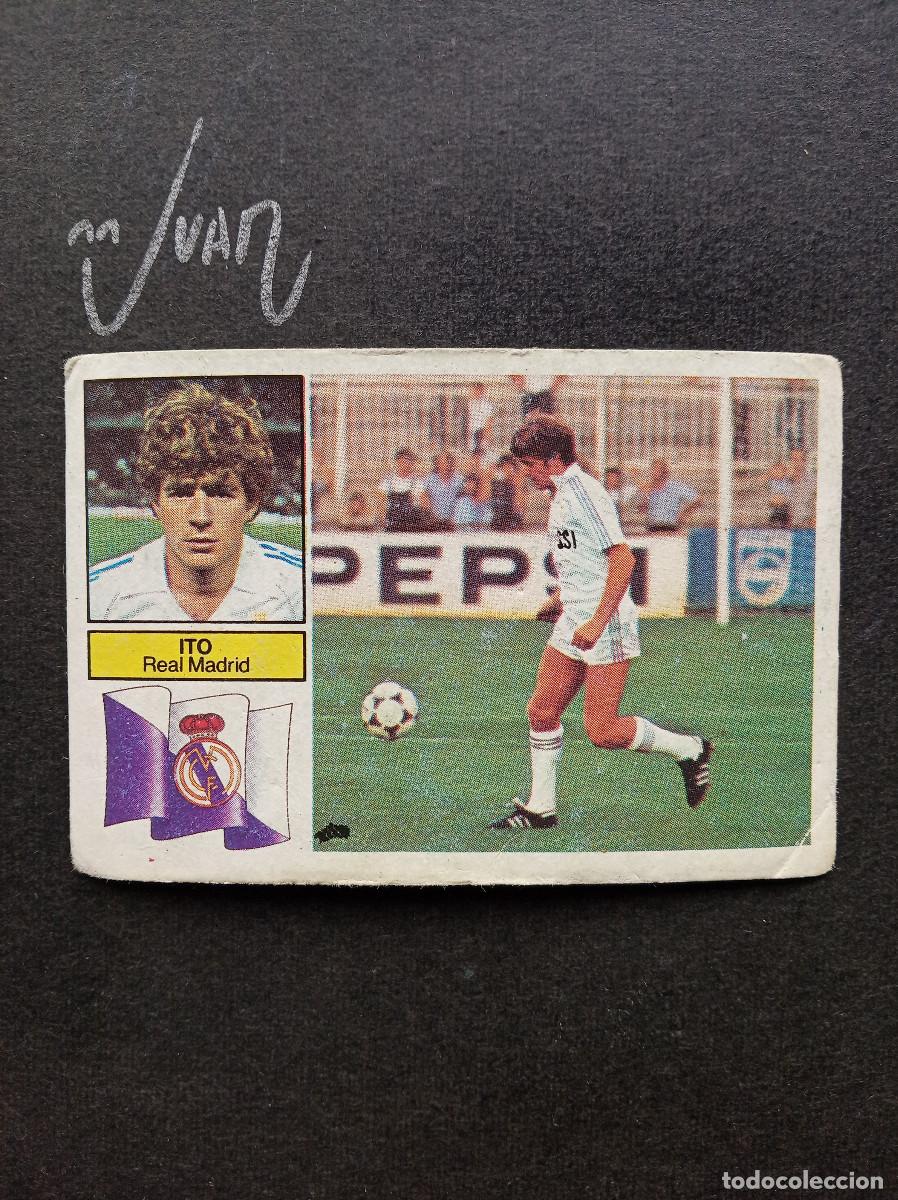 Cromos de f&uacute;tbol: ITO REAL MADRID CON PUBLICIDAD ⚽ EDICIONES ESTE &reg; 1982 1983 LIGA FUTBOL 82 83 DESPEGADO