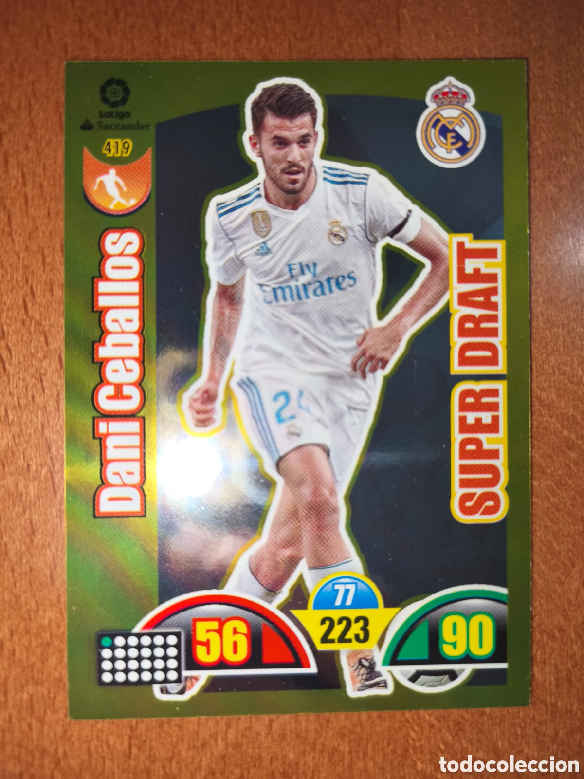 Cromos de f&uacute;tbol: Dani Ceballos n&deg;419 SUPER DRAFT Adrenalyn XL 17/18 Real Madrid