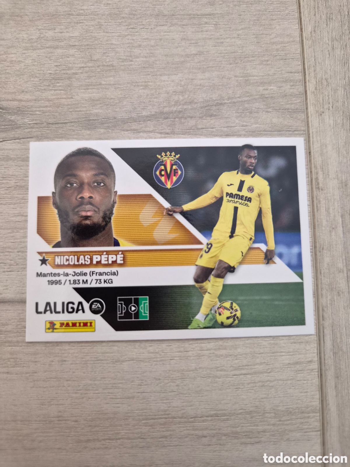 Cromos de f&uacute;tbol: N&deg;18 Villarreal Pepe Liga Este 26/27
