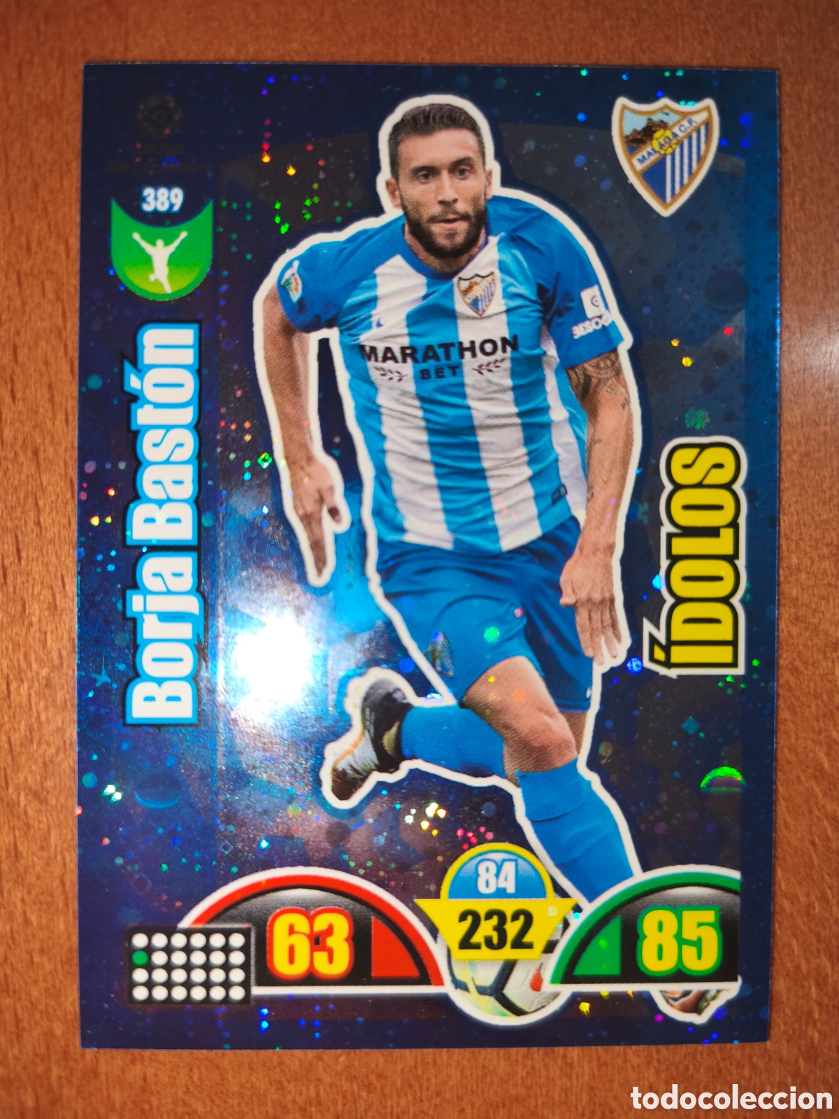 Cromos de f&uacute;tbol: Borja Bast&oacute;n n&deg;389 &Iacute;DOLOS Adrenalyn XL 17/18 M&aacute;laga