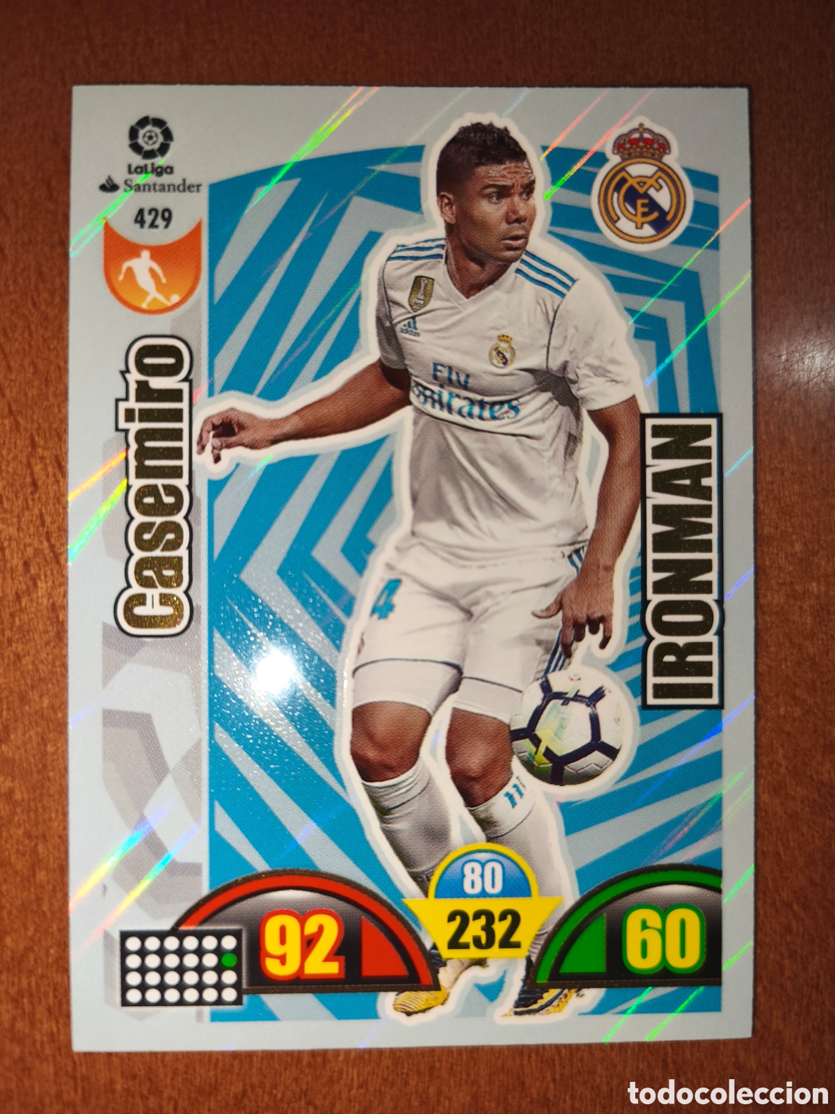 Cromos de f&uacute;tbol: Casemiro n&deg;429 IRONMAN Adrenalyn XL 17/18 Real Madrid