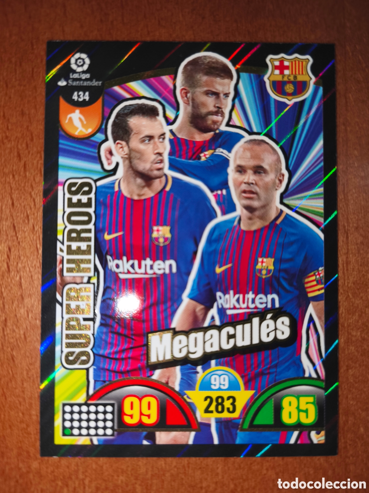Cartes &agrave; collectionner de Football: Megacules n&deg;434 SUPER H&Eacute;ROES Adrenalyn XL 17/18 Barcelona