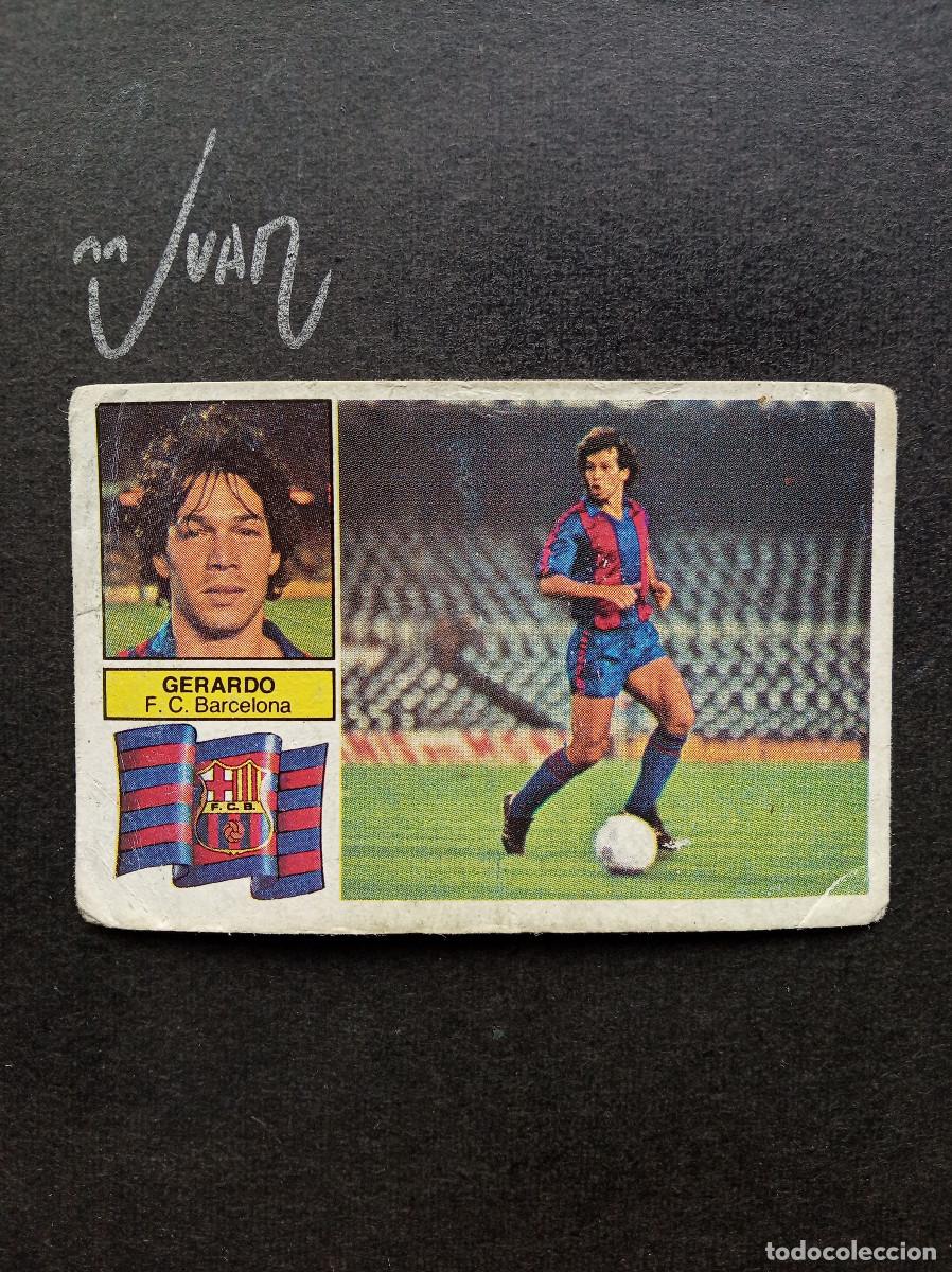Cromos de Futebol: GERARDO FC BARCELONA CON FCB EN ESCUDO ⚽ EDICIONES ESTE &reg; 1982 1983 LIGA FUTBOL 82 83 DESPEGADO