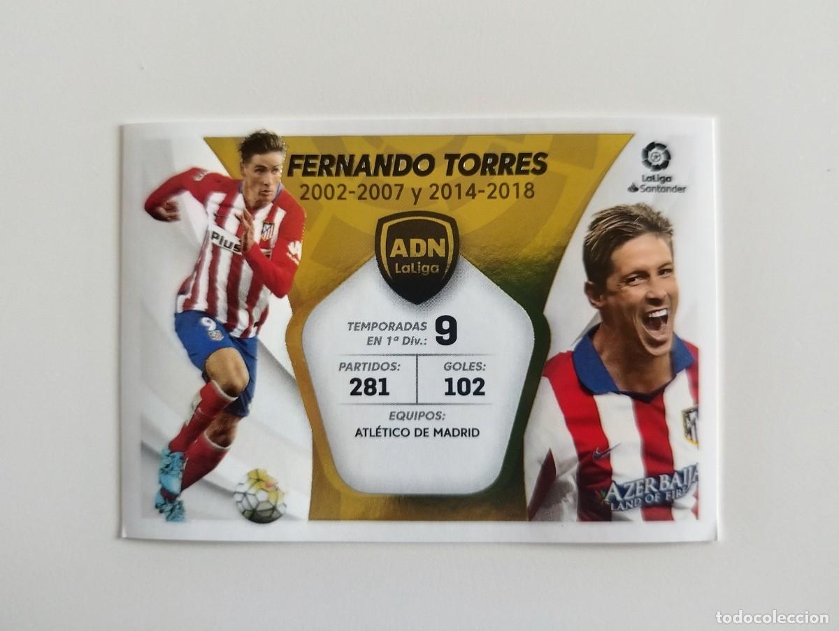 Cromos de f&uacute;tbol: Fernando Torres ADN LA LIGA 10 SIN PEGAR Atl&eacute;tico de Madrid Liga Ediciones Este 21 22 / 2021 2022