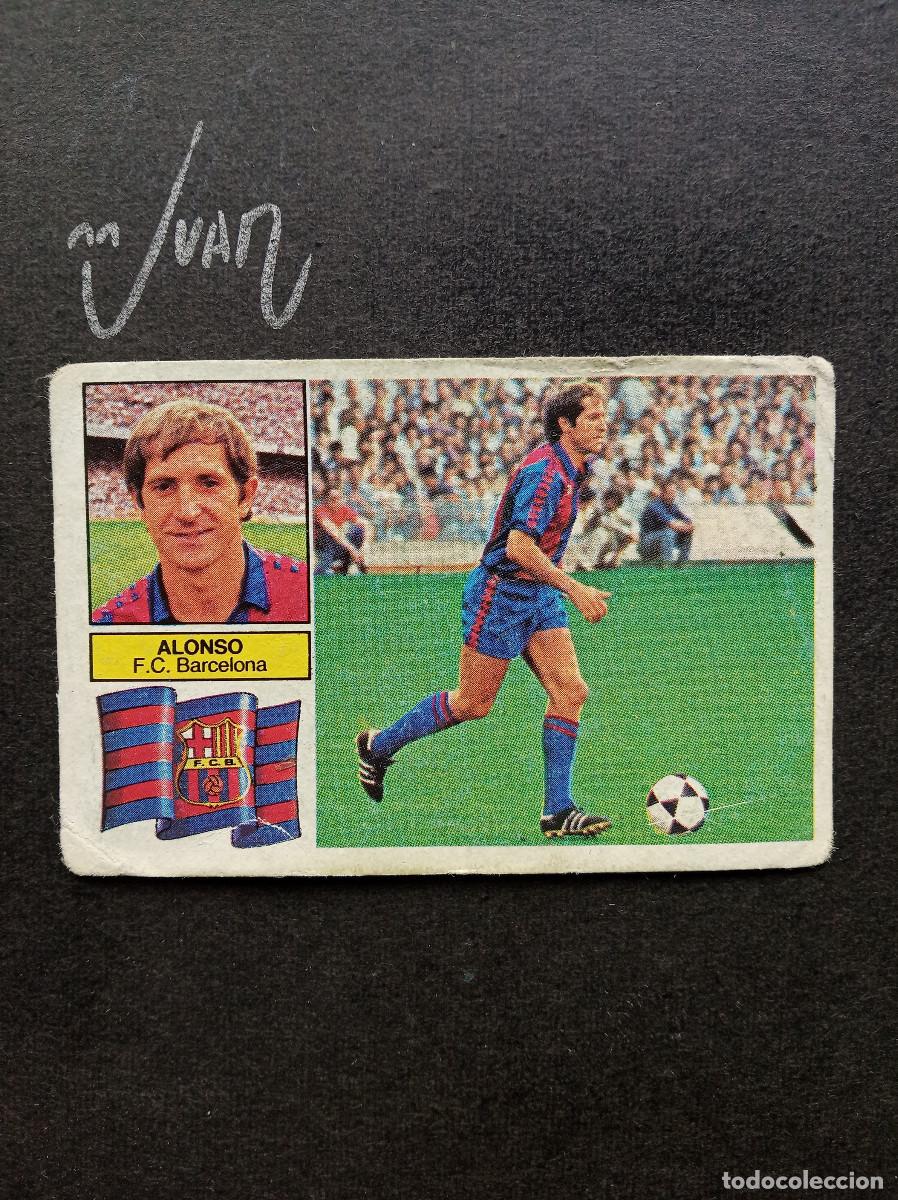 Football Stickers: ALONSO VERSION BARCELONA CON FCB EN ESCUDO ⚽ EDICIONES ESTE &reg; 1982 1983 LIGA FUTBOL 82 83 DESPEGADO