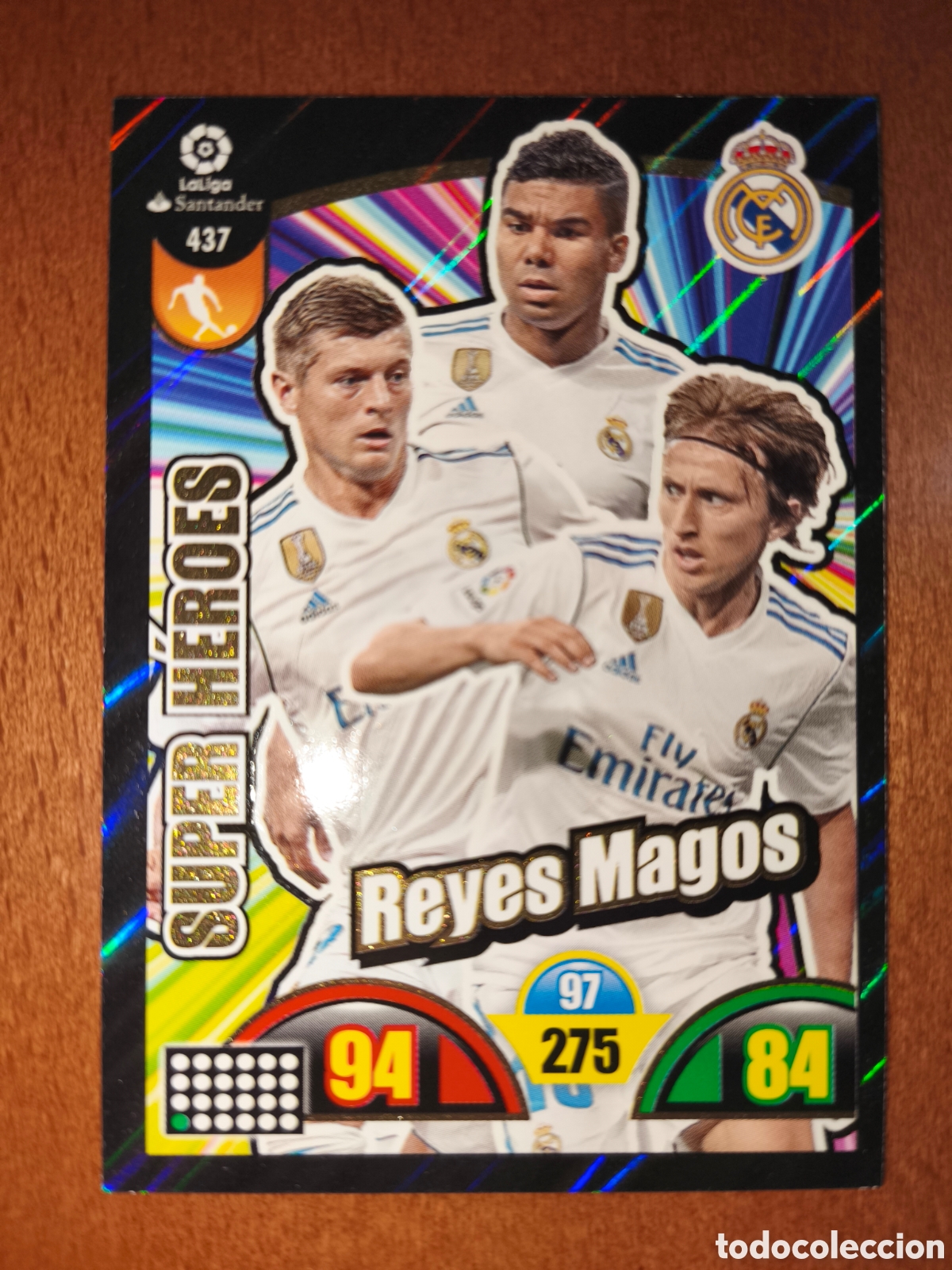 Football Stickers: Reyes Magos n&deg;437 SUPER H&Eacute;ROES Adrenalyn XL 17/18 Real Madrid