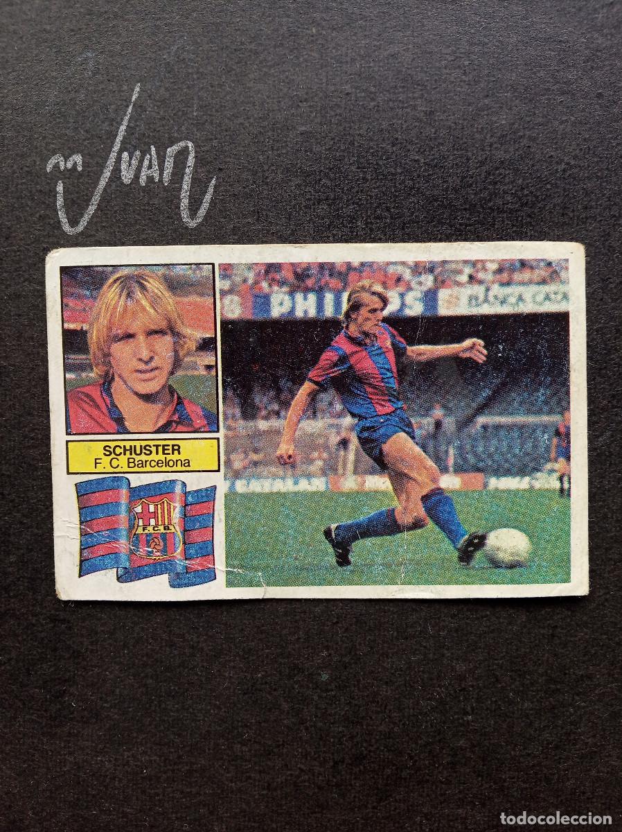 Football Stickers: SCHUSTER FC BARCELONA CON FCB EN ESCUDO ⚽ EDICIONES ESTE &reg; 1982 1983 LIGA FUTBOL 82 83 DESPEGADO