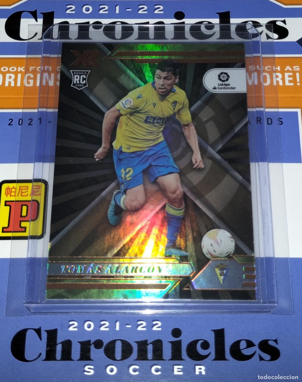 Cromos de f&uacute;tbol: N&ordm; 108 TOM&Aacute;S ALARC&Oacute; RC ROOKIE C&Aacute;DIZ CARD CHRONICLES XR LA LIGA SOCCER 2021 2022 21 22 PANINI