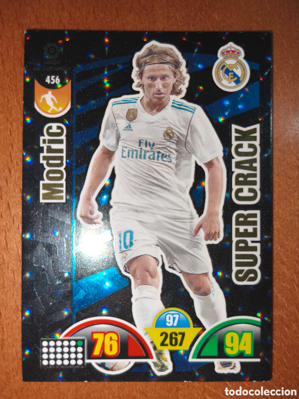 Cromos de f&uacute;tbol: Modric n&deg;456 SUPER CRACK Adrenalyn XL 17/18 Real Madrid