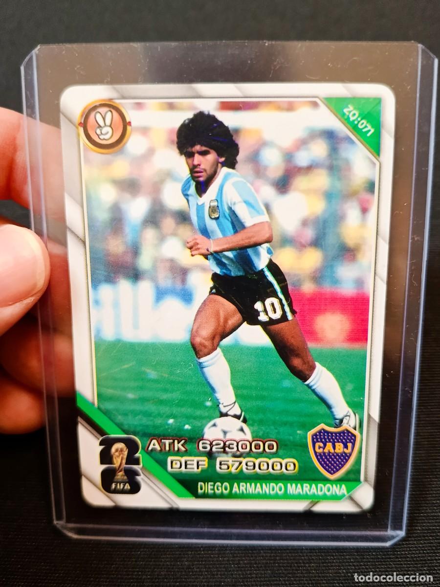 Cromos de Futebol: MARADONA, CROMO HOLOGR&Aacute;FICO, FIFA, SELECCION ARGENTINA, ESTADO IMPECABLE, DIFICIL&Iacute;SIMO.