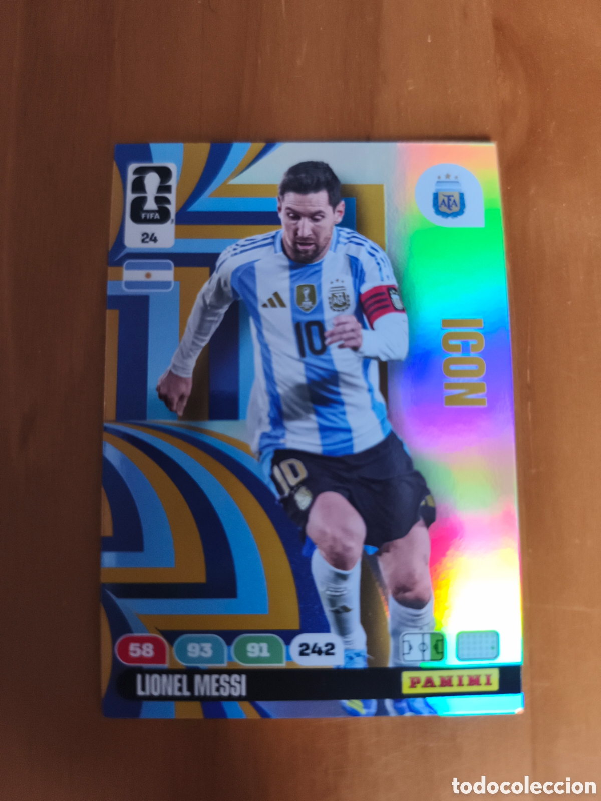 Figurine di Calcio: CROMO LIONEL MESSI. ICON ARGENTINA. MUNDIAL 2026. PANINI ADRENALYN XL