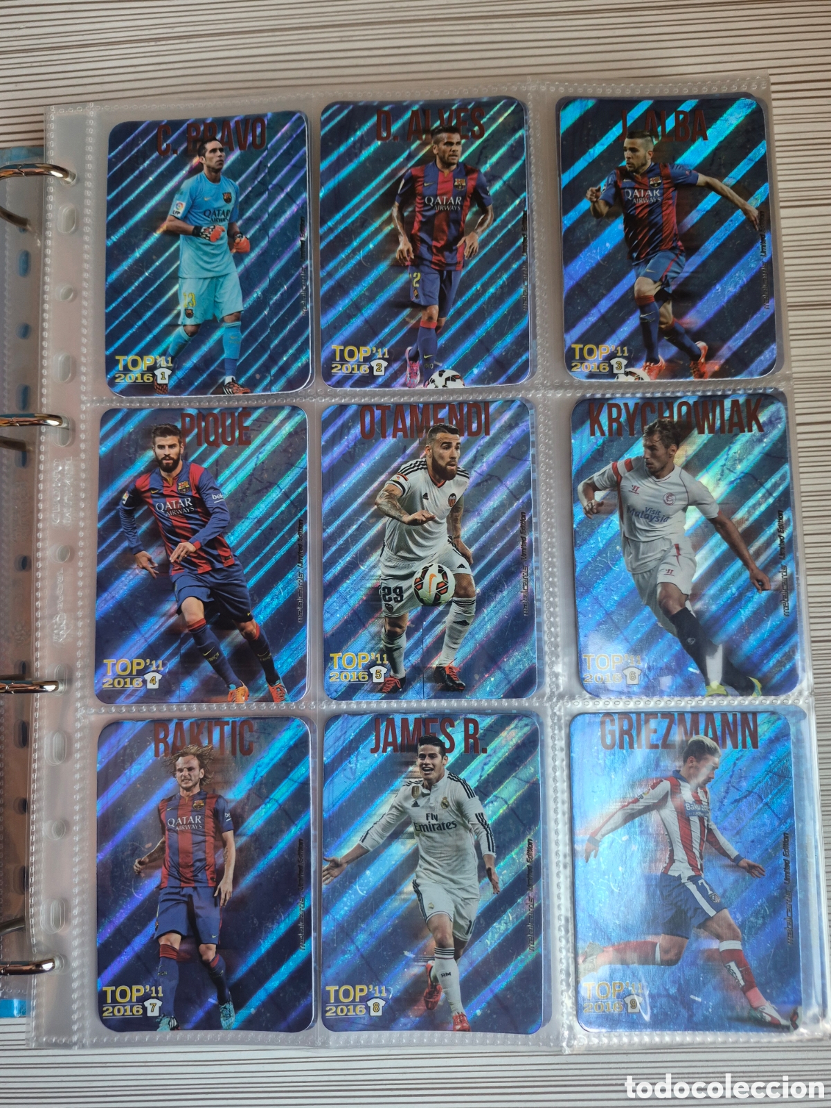 Cromos de f&uacute;tbol: Mundicromo 2015 2016 Top 11 Rayas Diagonales Lote LEER