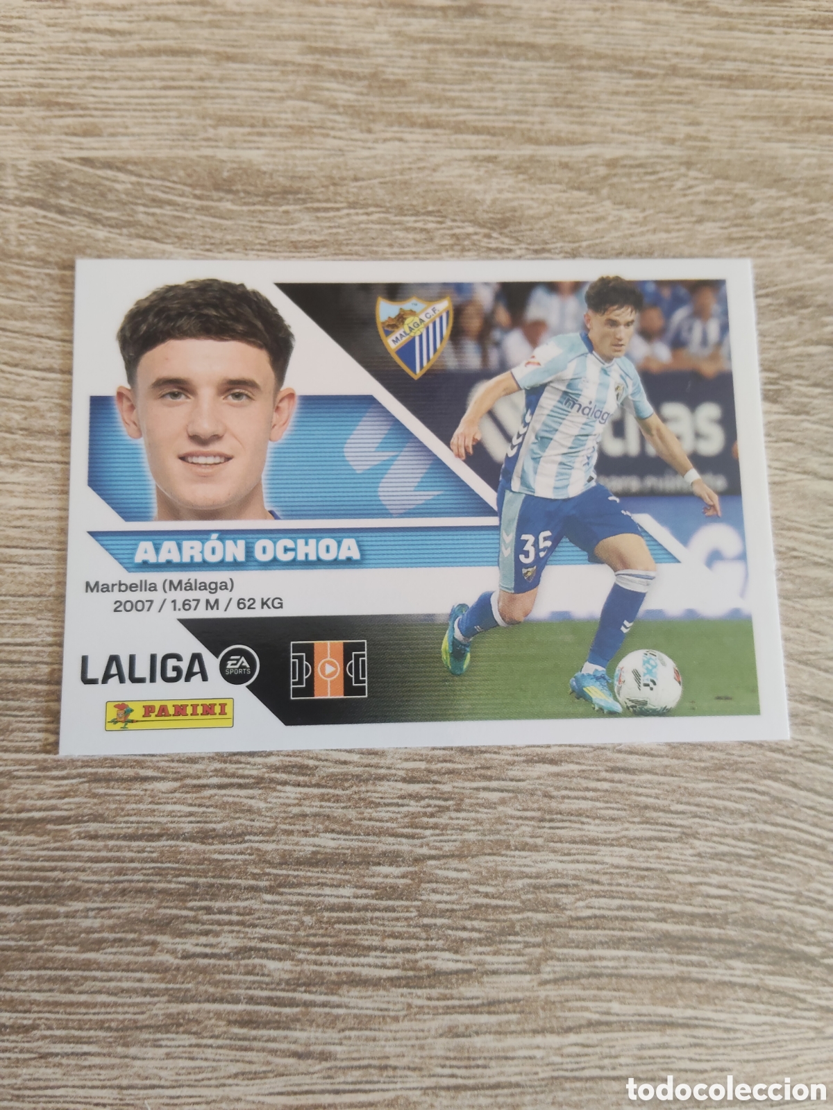 Cromos de f&uacute;tbol: Aar&oacute;n Ochoa M&aacute;laga liga 2026 2027 26 27 ediciones este