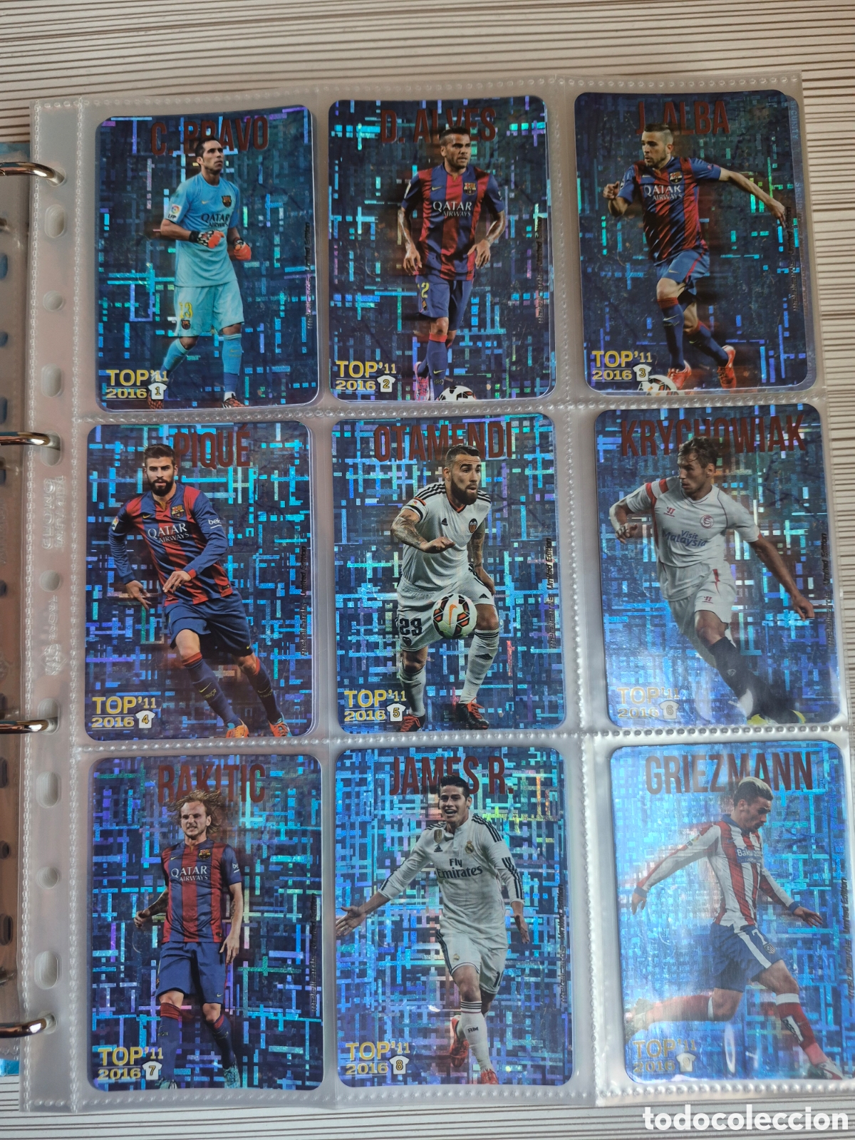 Cromos de f&uacute;tbol: Mundicromo 2015 2016 Top 11 Tetris Lote LEER