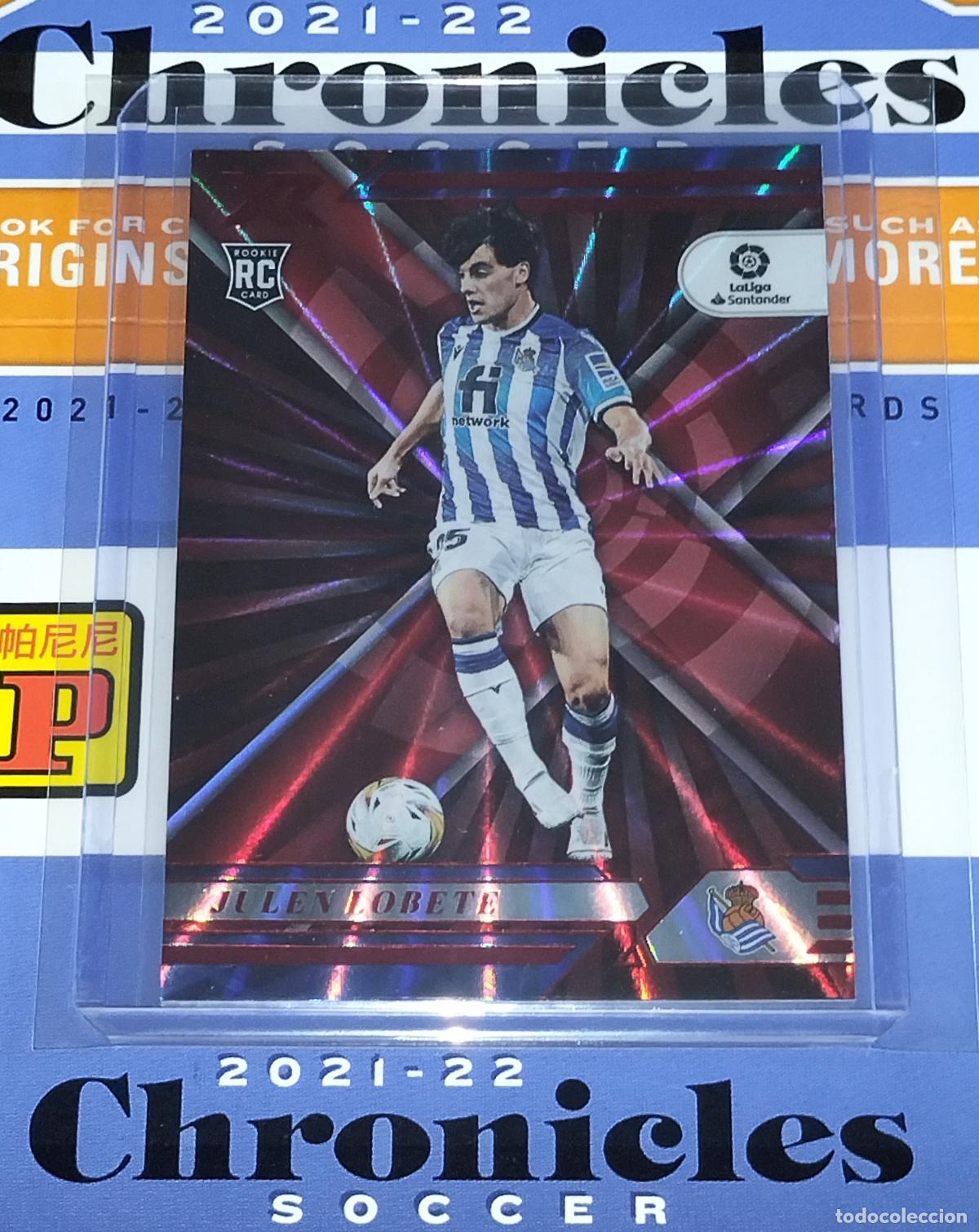 Cromos de f&uacute;tbol: N&ordm; 132 JULEN LOBETE RED LASER REAL SOCIEDAD CARD CHRONICLES XR LA LIGA SOCCER 2021 2022 21 22 PANINI
