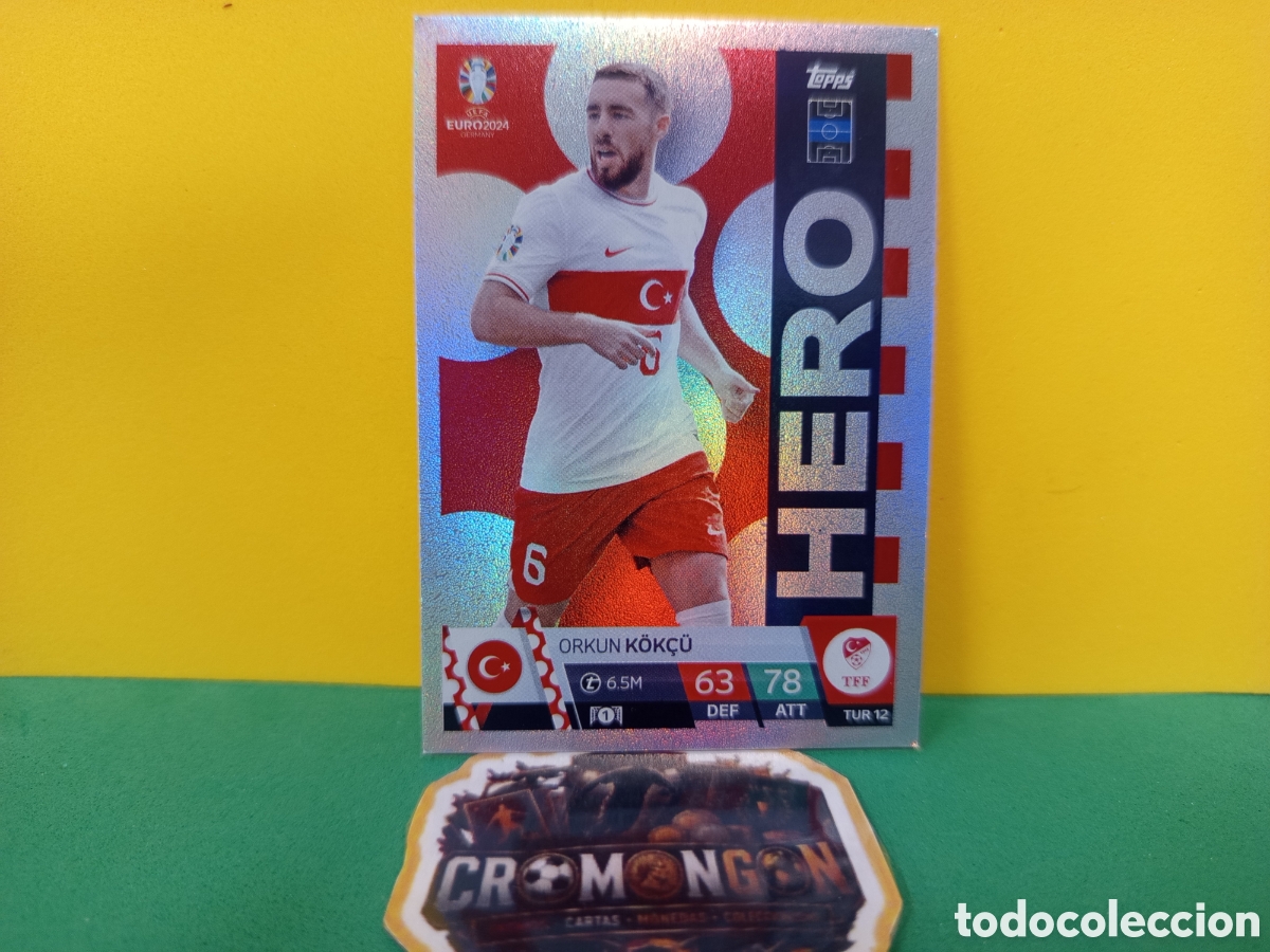Cartes &agrave; collectionner de Football: ❇️ CROMO ⚽ K&Ouml;K&Ccedil;&Uuml; TURQUIA 12 CAPTAIN MATCH ATTAX EUROCOPA 2024 EURO 2024 ❇️