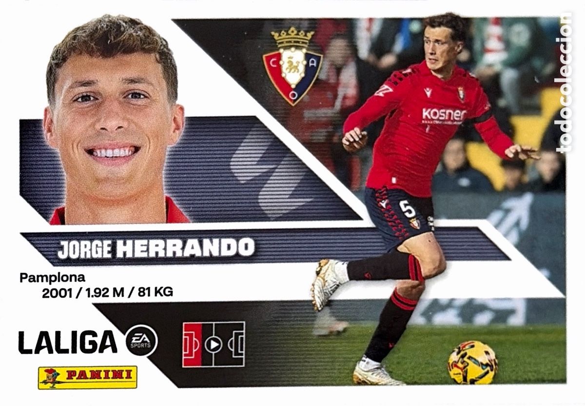 Figurine di Calcio: 7.- Herrando (OSASUNA) - COLECCIONES ESTE 2026/27 (PANINI)