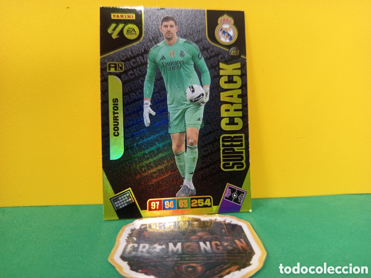 Figurine di Calcio: ❇️ CROMO ⚽ COURTOIS REAL MADRID 457 SUPER CRACK 2025 2026 25 26 ADRENALYN XL PANINI ❇️