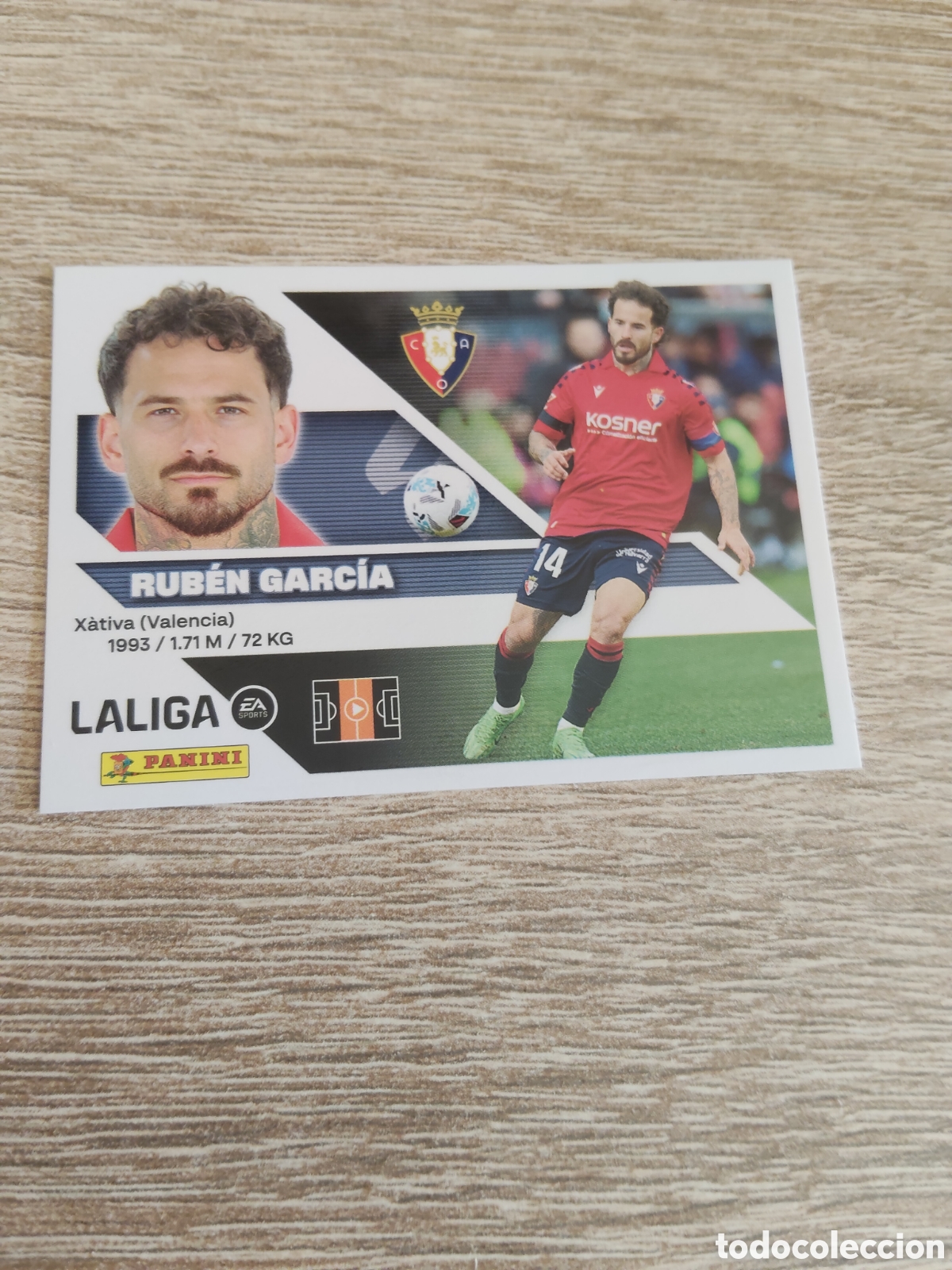 Cromos de f&uacute;tbol: Rub&eacute;n Garc&iacute;a Osasuna liga 2026 2027 26 27 ediciones este