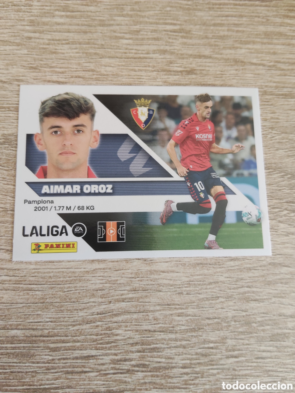 Cromos de f&uacute;tbol: Aimar Oroz Osasuna liga 2026 2027 26 27 ediciones este