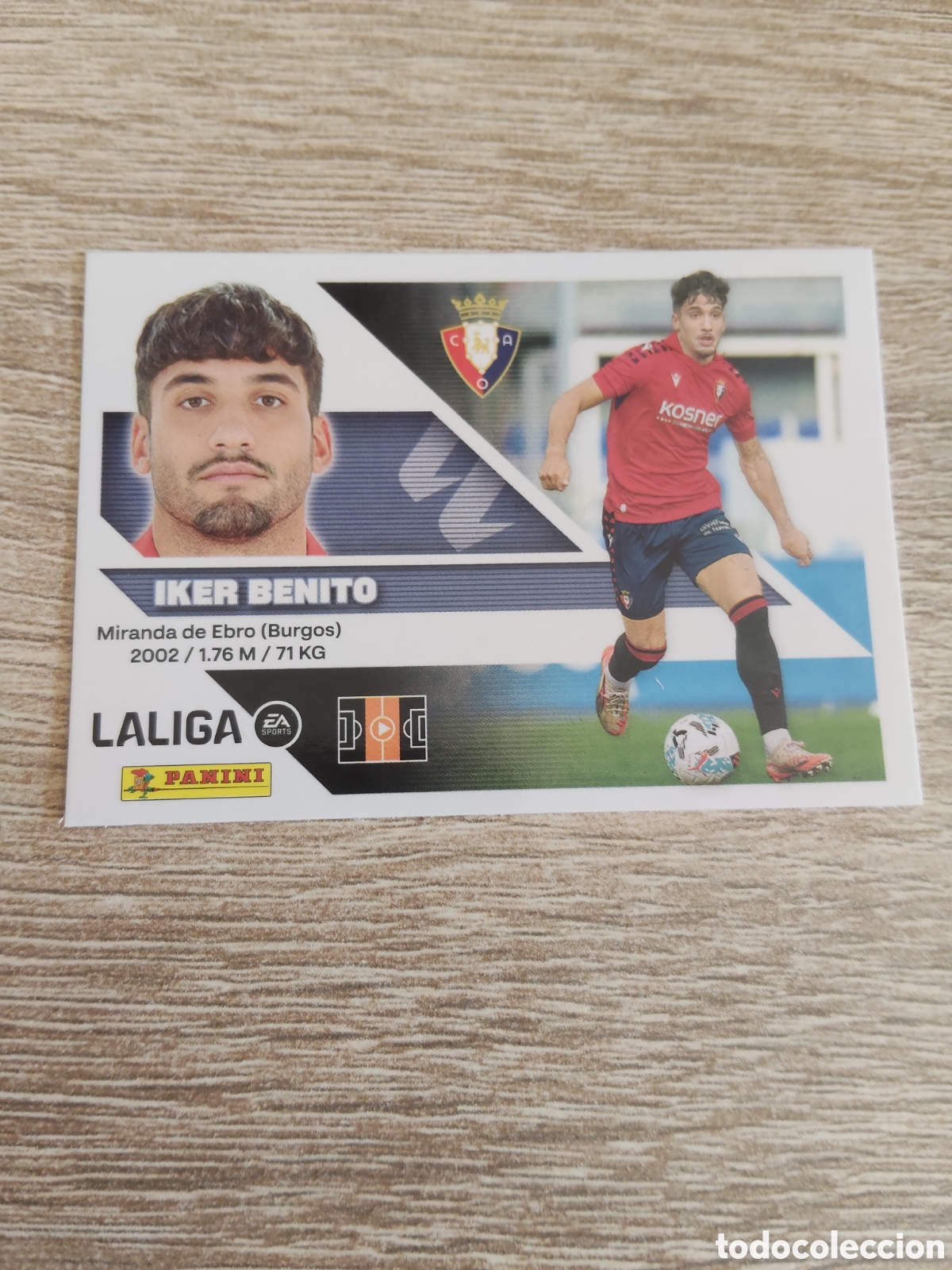 Cromos de f&uacute;tbol: Iker Benito Osasuna liga 2026 2027 26 27 ediciones este