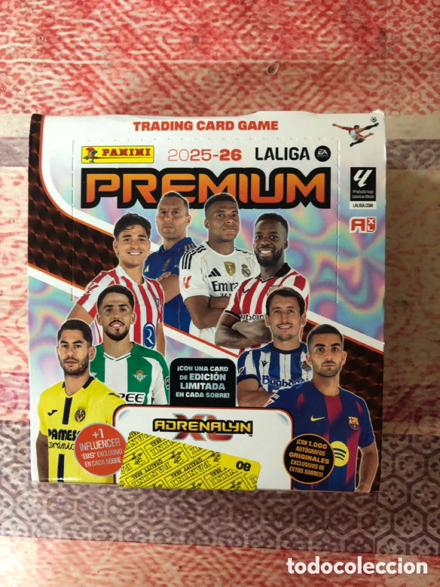 Cromos de f&uacute;tbol: Caja premium adrenalyn 2025 2026