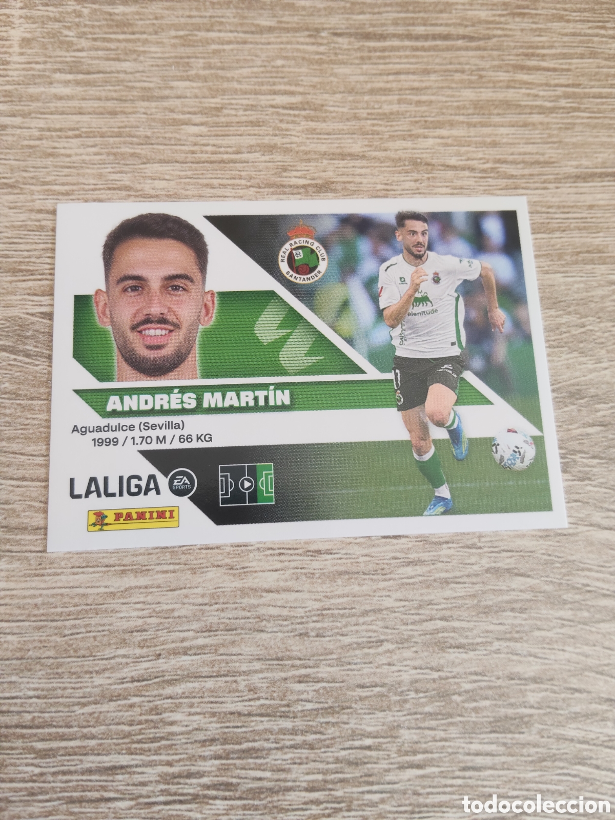 Figurine di Calcio: Andr&eacute;s Mart&iacute;n Racing de Santander liga 2026 2027 26 27 ediciones este