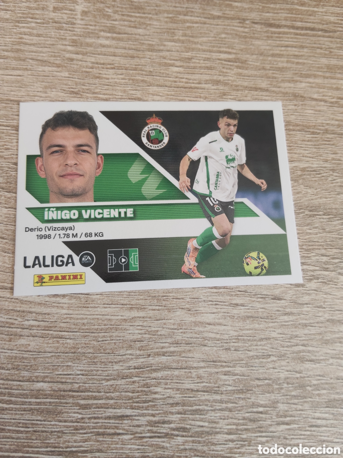 Figurine di Calcio: &Iacute;&ntilde;igo Vicente Racing de Santander liga 2026 2027 26 27 ediciones este