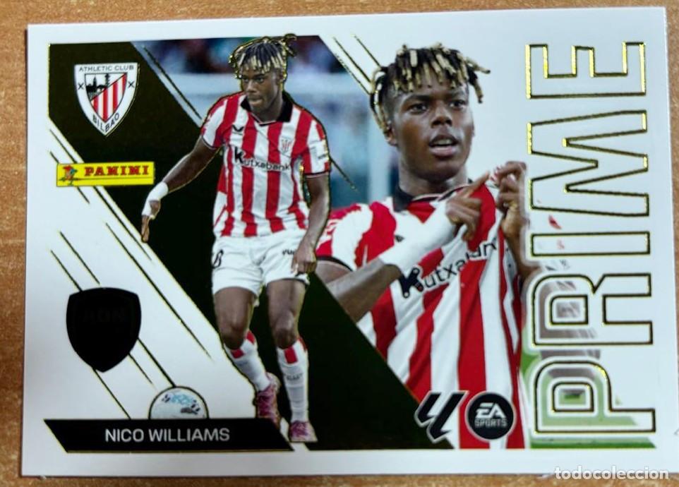 Cromos de f&uacute;tbol: EDICIONES ESTE 2026-2027 26 27 N&ordm; 10 NICO WILLIAMS (ATHLETIC CLUB) ADN LaLiga PRIME