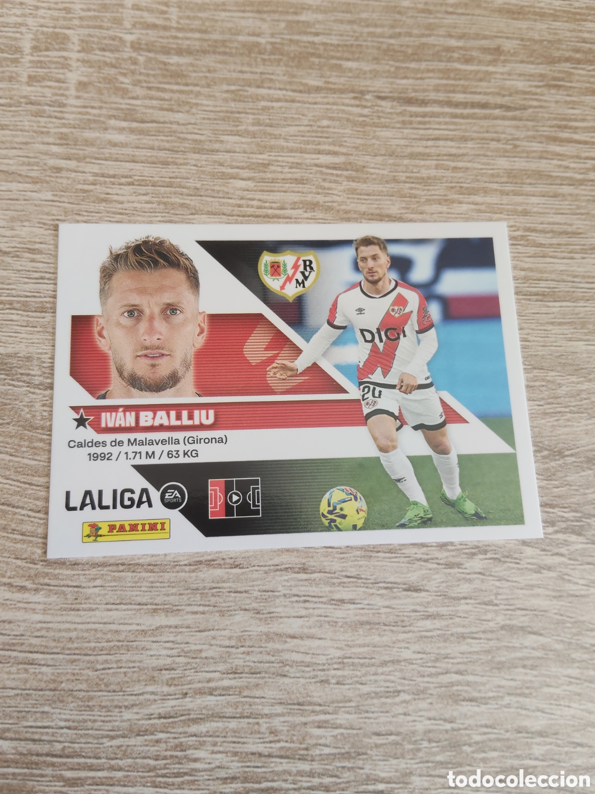 Cromos de f&uacute;tbol: Balliu Rayo Vallecano liga 2026 2027 26 27 ediciones este