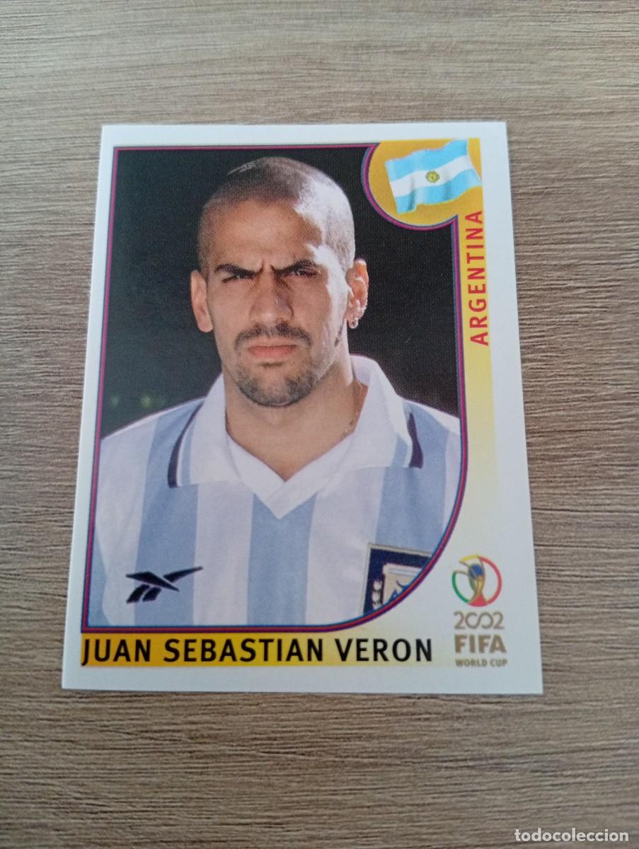 Cromos de f&uacute;tbol: JUAN SEBASTIAN VERON 395 ARGENTINA MUNDIAL KOREA JAPON 2002 02 PANINI NUNCA PEGADO