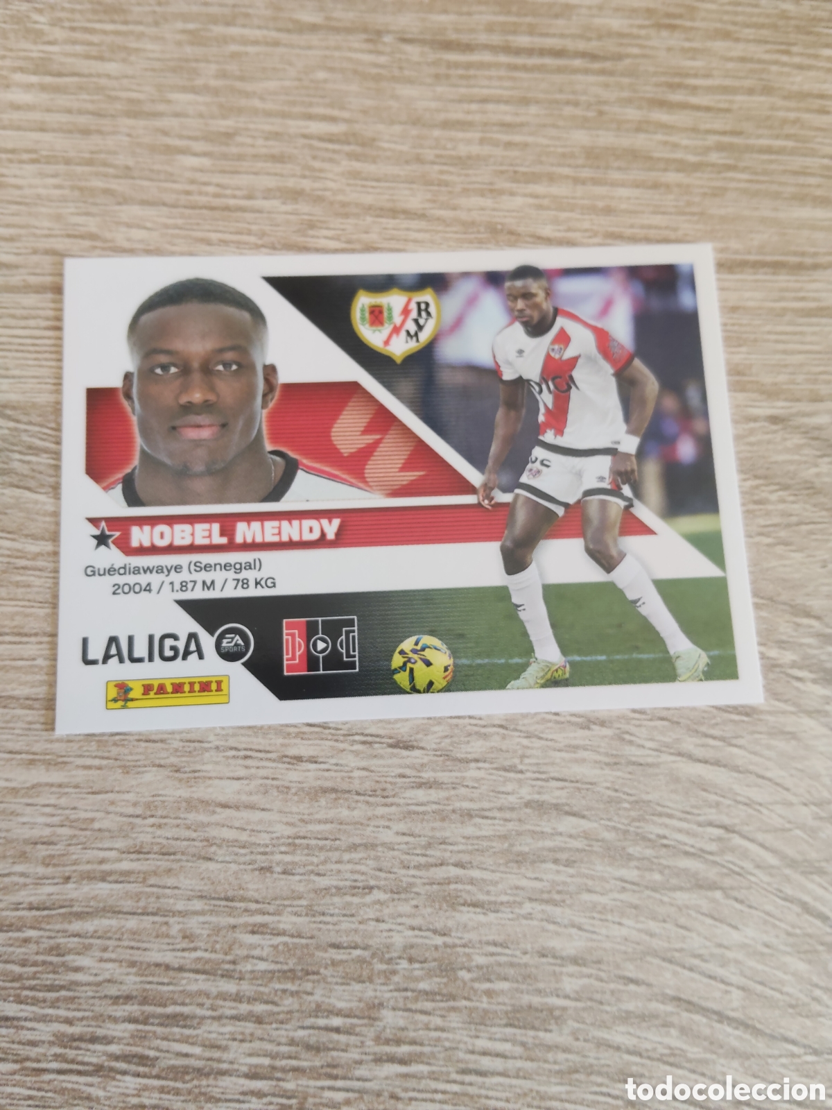 Cromos de f&uacute;tbol: Nobel Mendy Rayo Vallecano liga 2026 2027 26 27 ediciones este