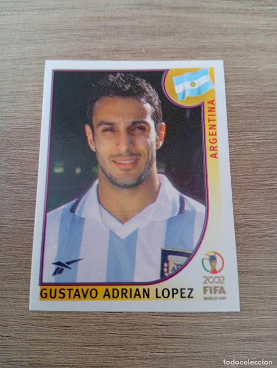 Cromos de f&uacute;tbol: GUSTAVO ADRIAN LOPEZ 397 ARGENTINA MUNDIAL KOREA JAPON 2002 02 PANINI NUNCA PEGADO