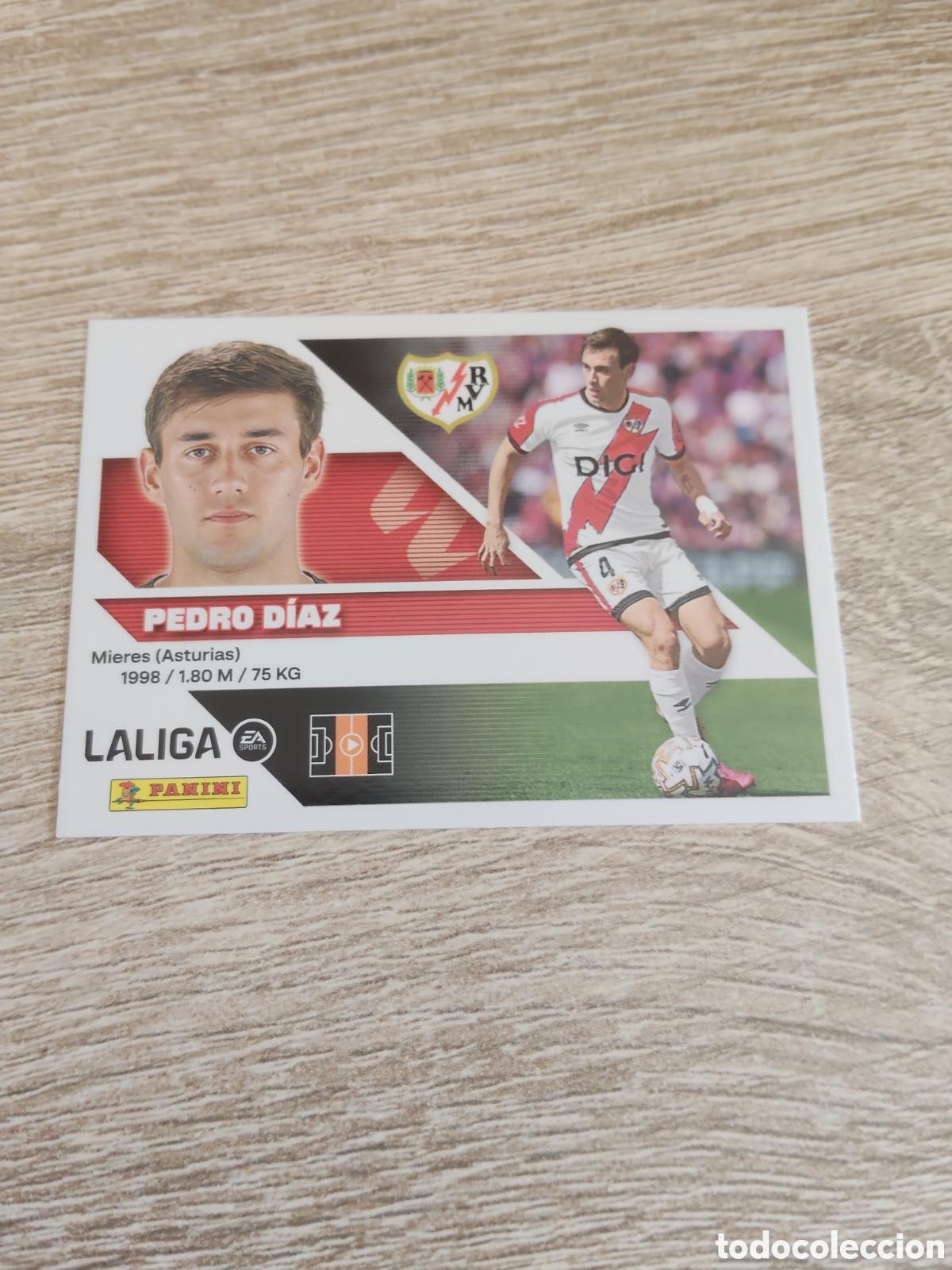 Football Stickers: Pedro D&iacute;az Rayo Vallecano liga 2026 2027 26 27 ediciones este