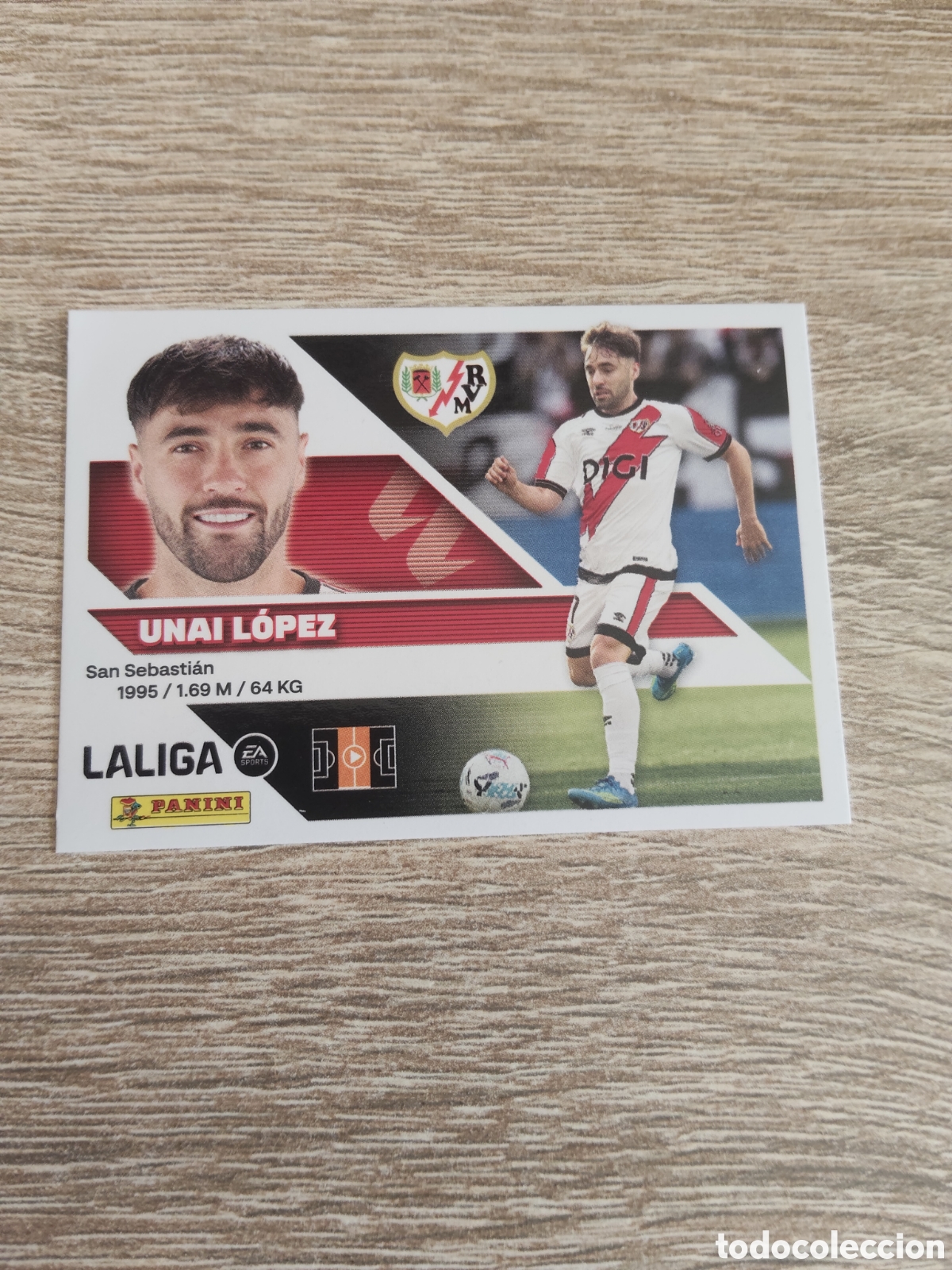 Football Stickers: Unai L&oacute;pez Rayo Vallecano liga 2026 2027 26 27 ediciones este