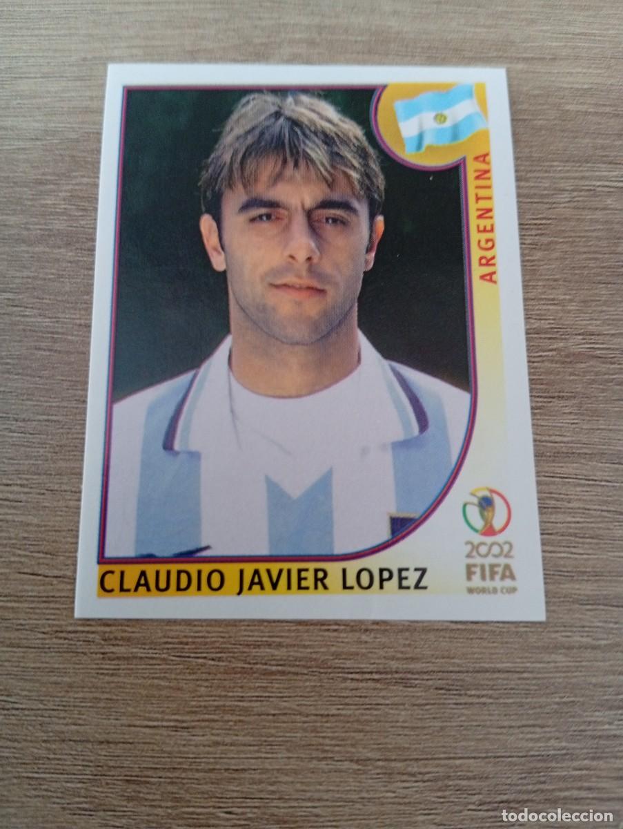 Cromos de f&uacute;tbol: CLAUDIO JAVIER LOPEZ 401 ARGENTINA MUNDIAL KOREA JAPON 2002 02 PANINI NUNCA PEGADO