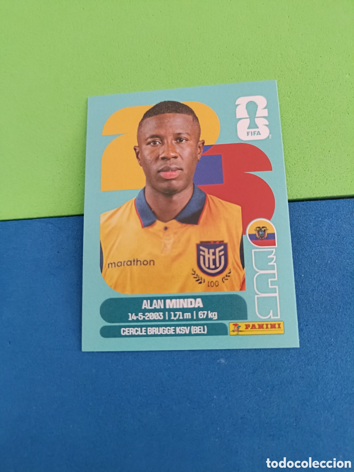 Cromos de f&uacute;tbol: Panini Mundial Fifa World cup 2026 26 sticker - ECU 18 Minda