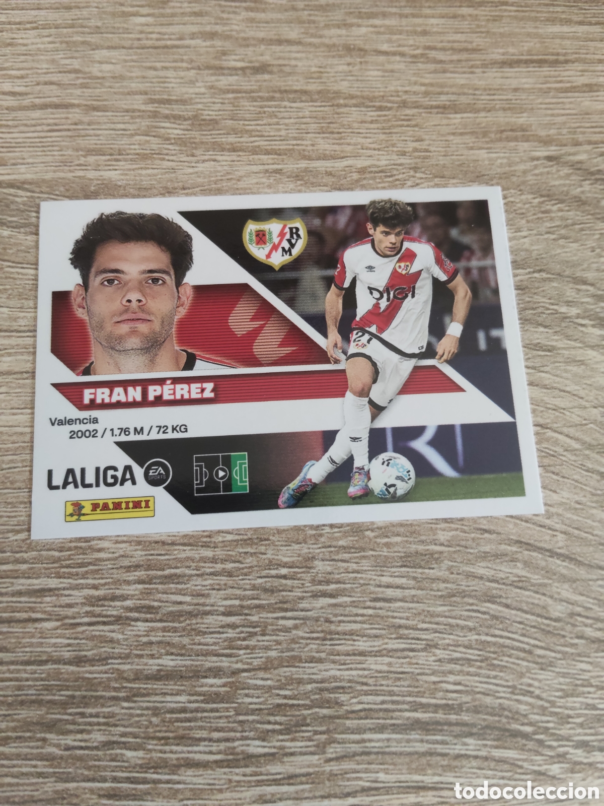 Football Stickers: Fran P&eacute;rez Rayo Vallecano liga 2026 2027 26 27 ediciones este