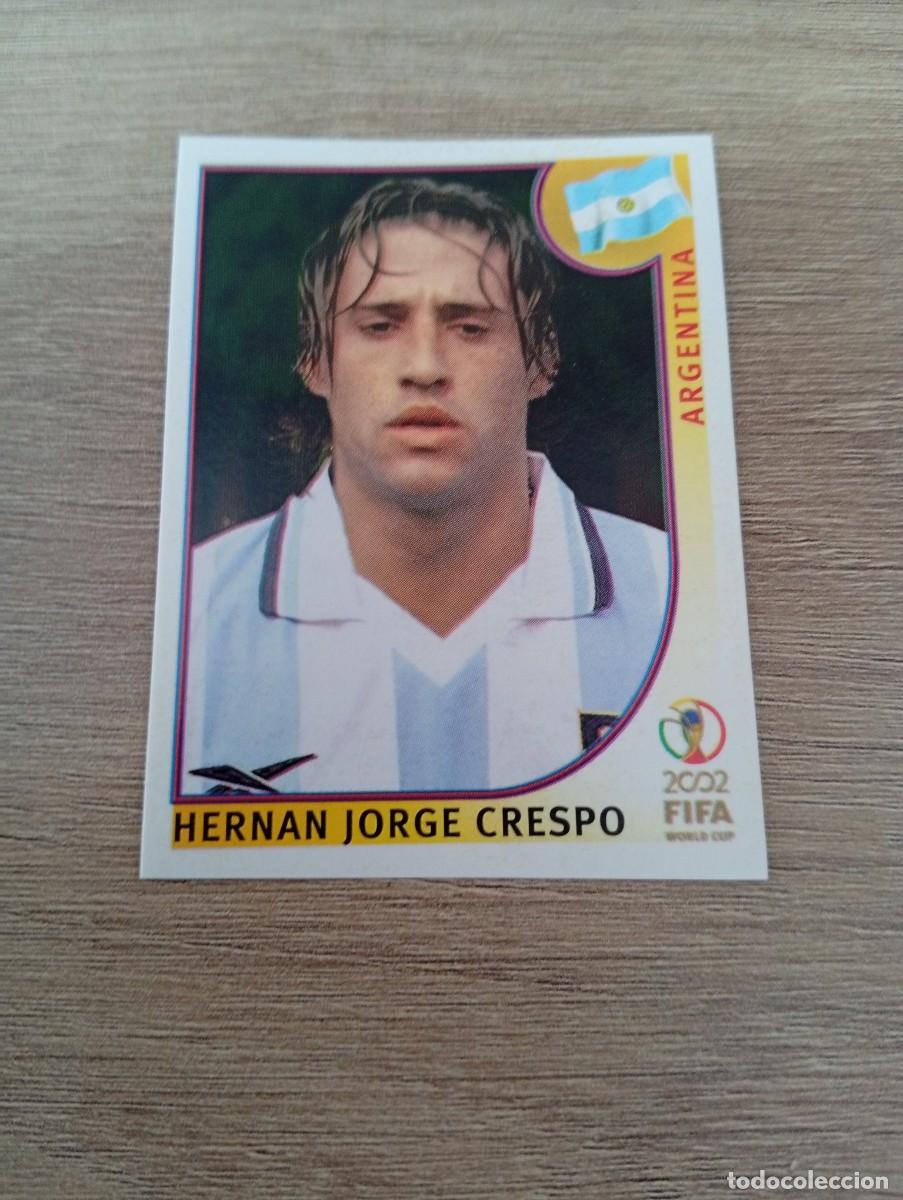Football Stickers: HERNAN JORGE CRESPO 402 ARGENTINA MUNDIAL KOREA JAPON 2002 02 PANINI NUNCA PEGADO