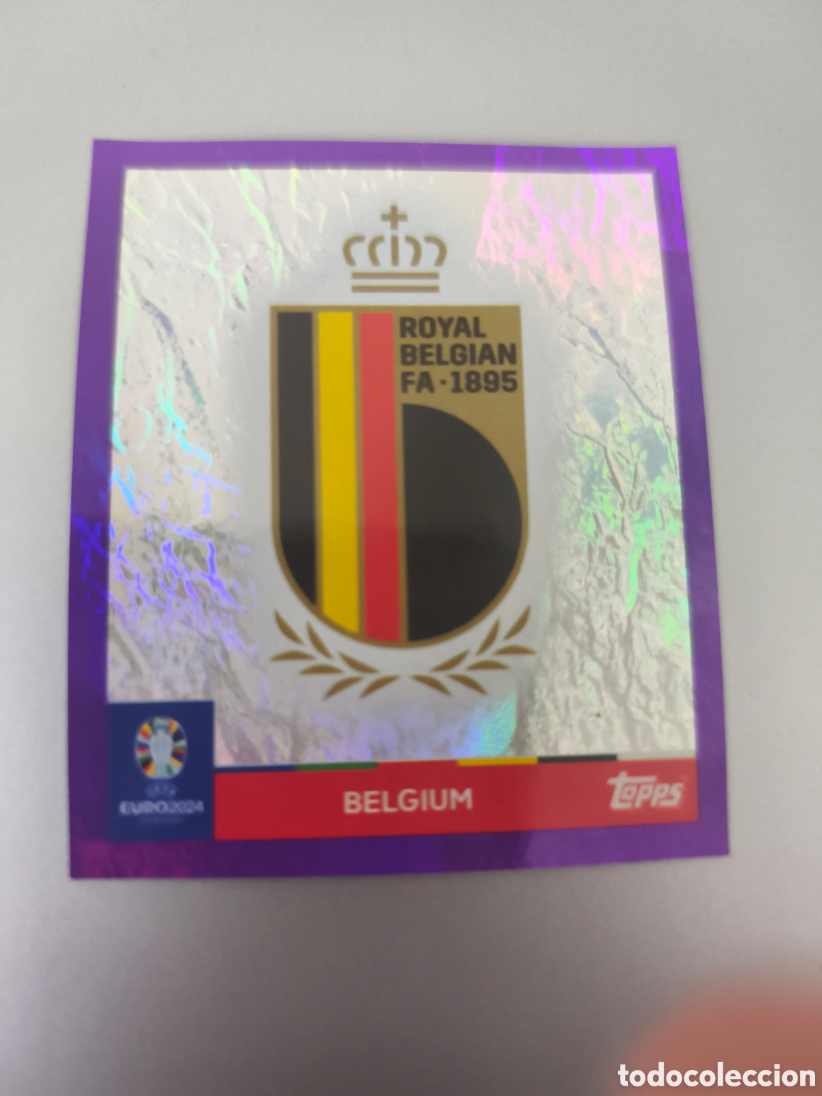 Football Stickers: Cromo colecci&oacute;n Topps Euro Germany 2024 Sin Pegar edici&oacute;n PURPLE o morado