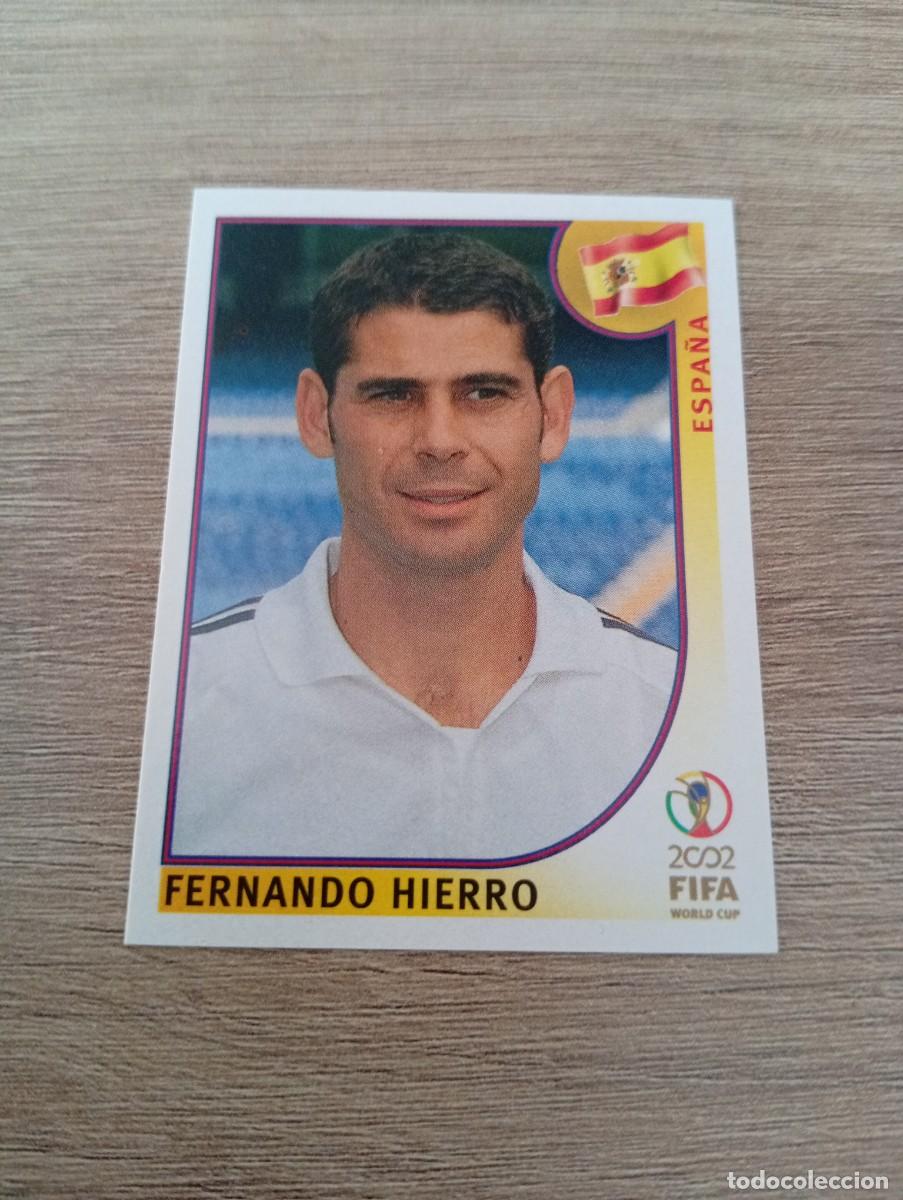 Cromos de f&uacute;tbol: FERNANDO HIERRO 101 ESPA&Ntilde;A MUNDIAL KOREA JAPON 2002 02 PANINI NUNCA PEGADO