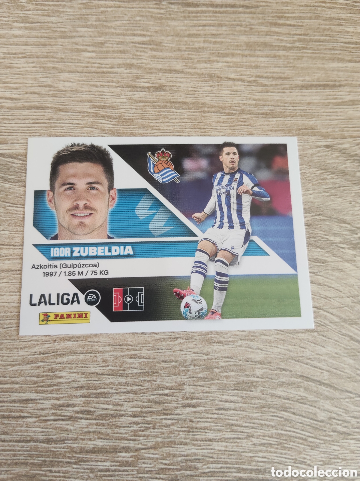 Cromos de f&uacute;tbol: Zubeldia Real Sociedad liga 2026 2027 26 27 ediciones este