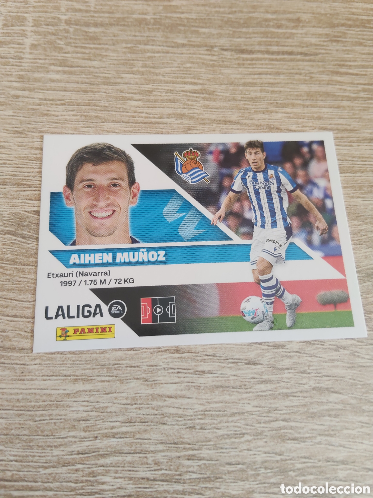 Figurine di Calcio: Aihen Mu&ntilde;oz Real Sociedad liga 2026 2027 26 27 ediciones este
