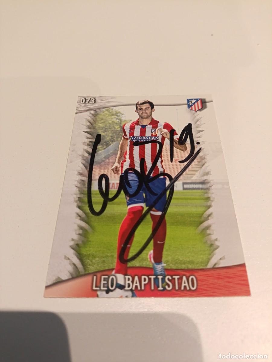 Cromos de f&uacute;tbol: Auto original de Leo Baptistao Atl&eacute;tico de Madrid