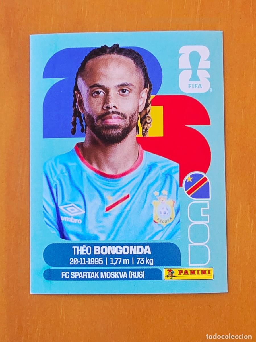 Cromos de f&uacute;tbol: COD 14 Th&eacute;o Bongonda, Rep&uacute;blica Democr&aacute;tica del Congo, Panini FIFA World Cup Mundial 2026 Sticker