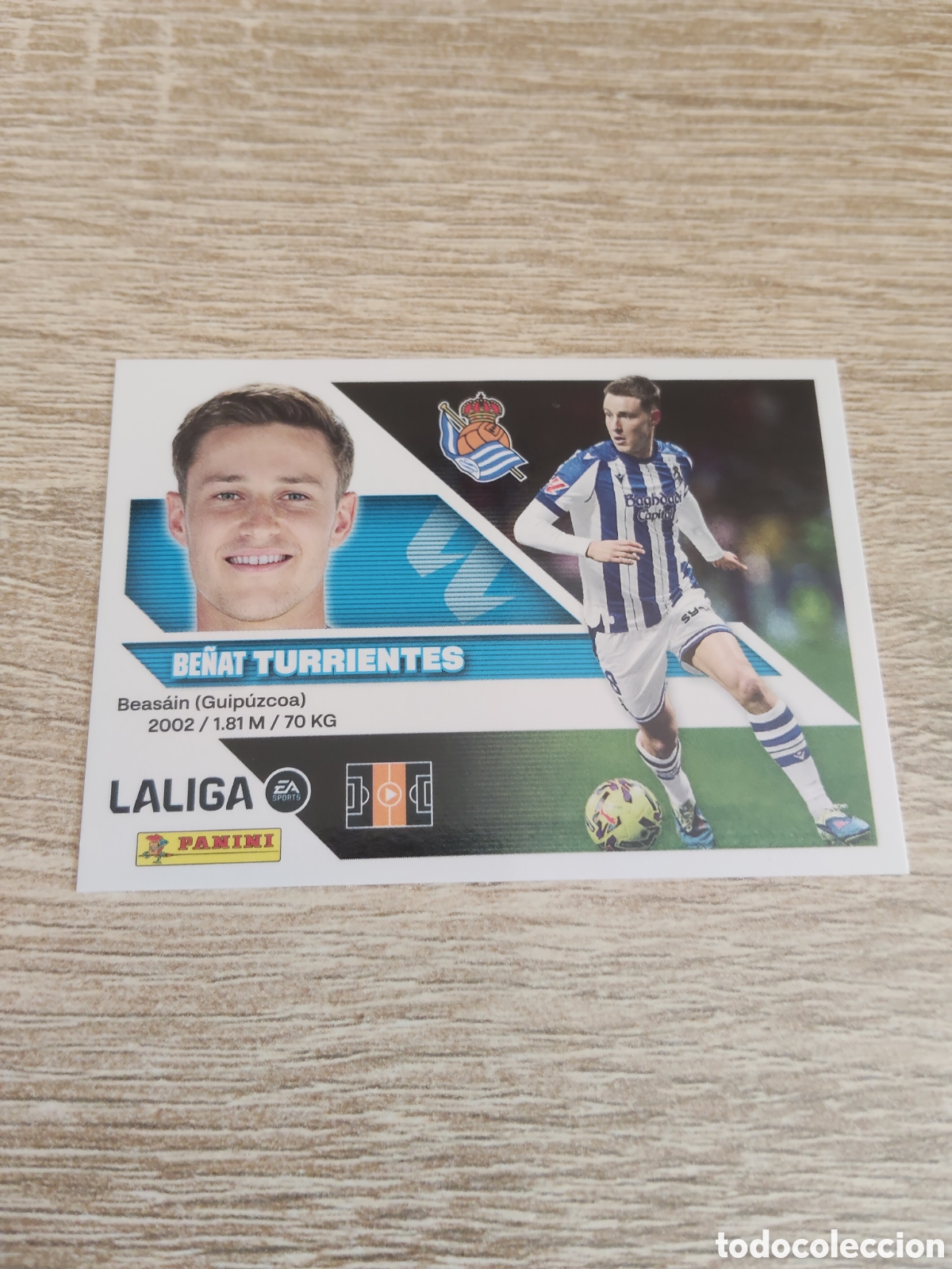 Cromos de f&uacute;tbol: Turrientes Real Sociedad liga 2026 2027 26 27 ediciones este